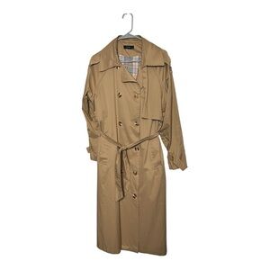 Classic Tan Double-Breasted Trench Coat “sems”